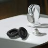 Комплект от 2 kwmobile Earpads за Apple Airpods Max, еко кожа, черни, 55895.01