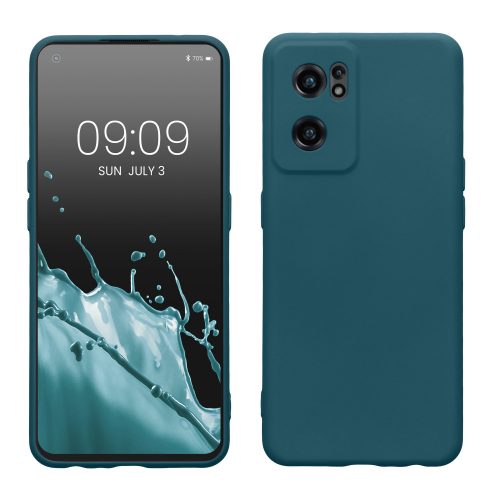 Калъф kwmobile за OnePlus Nord CE 2 5G, силиконов, син, 58117.57