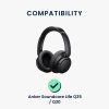 Комплект от 2 kwmobile Earpads за Anker Soundcore Life Q35/Soundcore Life Q30, Екологична кожа, Син, 57542.17