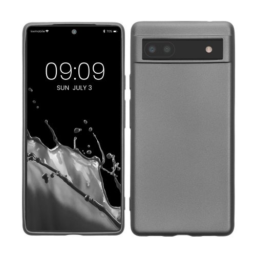 калъф kwmobile за Google Pixel 6a, силиконов, сив, 57960.232