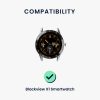 Комплект от 2 каишки kwmobile за Blackview X1 Smartwatch, силикон, черен, 58170.04