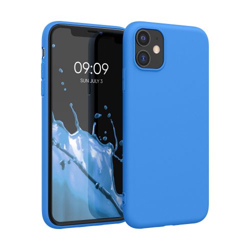 калъф kwmobile за Apple iPhone 11, Силиконов, Син, 49787.189