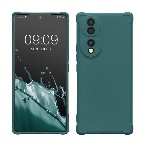 калъф kwmobile за Honor 70, Силиконов, Син, 59904.57