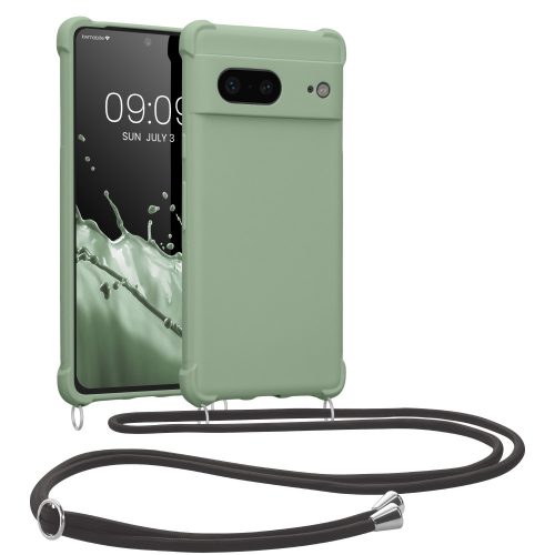 Броня kwmobile за Google Pixel 7, силикон, зелен, 59966.172