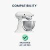 Kwmobile прахоуловител за KitchenAid 4.3 - 4.8 l, сив, текстил, 59987.01