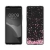 Калъф kwmobile за Sony Xperia 10 IV, Силиконов, Прозрачен/Розов, 60160.02