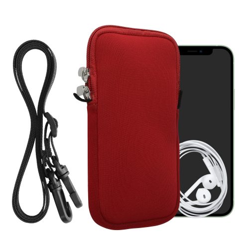 Kwmobile Universal Cover L - 6.5", Неопрен, Червен, 58700.3.09