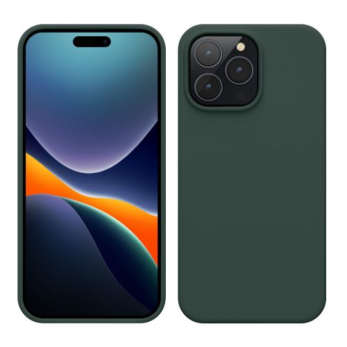 калъф kwmobile за Apple iPhone 14 Pro Max, силиконов, зелен, 59074.171