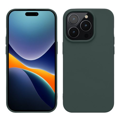 калъф kwmobile за Apple iPhone 14 Pro, силиконов, зелен, 59077.166