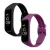 Комплект 2 каишки kwmobile за Samsung Galaxy Fit 2, силикон, черен/лилав, 53962.16