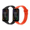 Комплект от 2 kwmobile каишки за Xiaomi Redmi Smart Band Pro, силикон, черен/оранжев, 57425.05