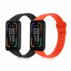 Комплект от 2 kwmobile каишки за Xiaomi Redmi Smart Band Pro, силикон, черен/оранжев, 57425.05