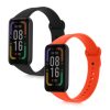 Комплект от 2 kwmobile каишки за Xiaomi Redmi Smart Band Pro, силикон, черен/оранжев, 57425.05