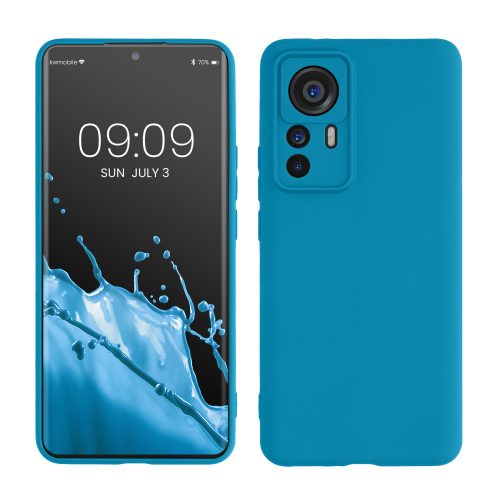 Калъф kwmobile за Xiaomi 12T Pro, силиконов, син, 60258.224