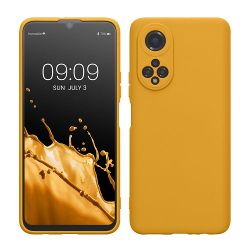 калъф kwmobile за Honor X7, силиконов, оранжев, 58420.143