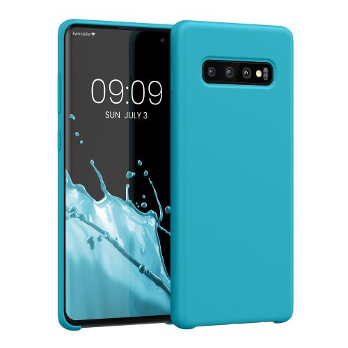 калъф kwmobile за Samsung Galaxy S10 Plus, Силиконов, Син, 49028.205