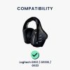 Комплект 2 броя Earpads kwmobile за Logitech G933/G633, Екологична кожа, Черни, 60362.01