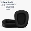 Комплект 2 броя Earpads kwmobile за Logitech G933/G633, Екологична кожа, Черни, 60362.01