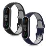 Комплект от 2 kwmobile каишки за Xiaomi Mi Smart Band 6/Mi Band 6/Band 5, силикон, черен/сив, 59792.03