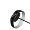 kwmobile захранващ кабел за Fitbit Inspire 3, пластмаса, черен, 60370.01