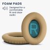 Комплект от 2 kwmobile Earpads за Bose Soundlink Around-Ear Wireless II, Еко кожа, Кафяв, 45044.11