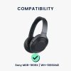 Комплект 2 броя слушалки kwmobile за Sony MDR-1000X/WH-1000XM2, Еко кожа, Син, 46415.23